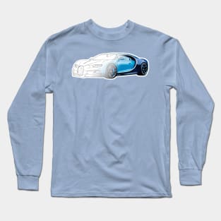 Fast And The Furious Blue Bugatti Veyron Long Sleeve T-Shirt
